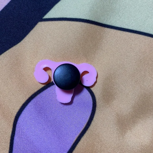 💖 Girl Power Ovaries and Uterus Crocs Charm - Picture 3 of 4